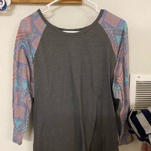 Abstract lularoe top